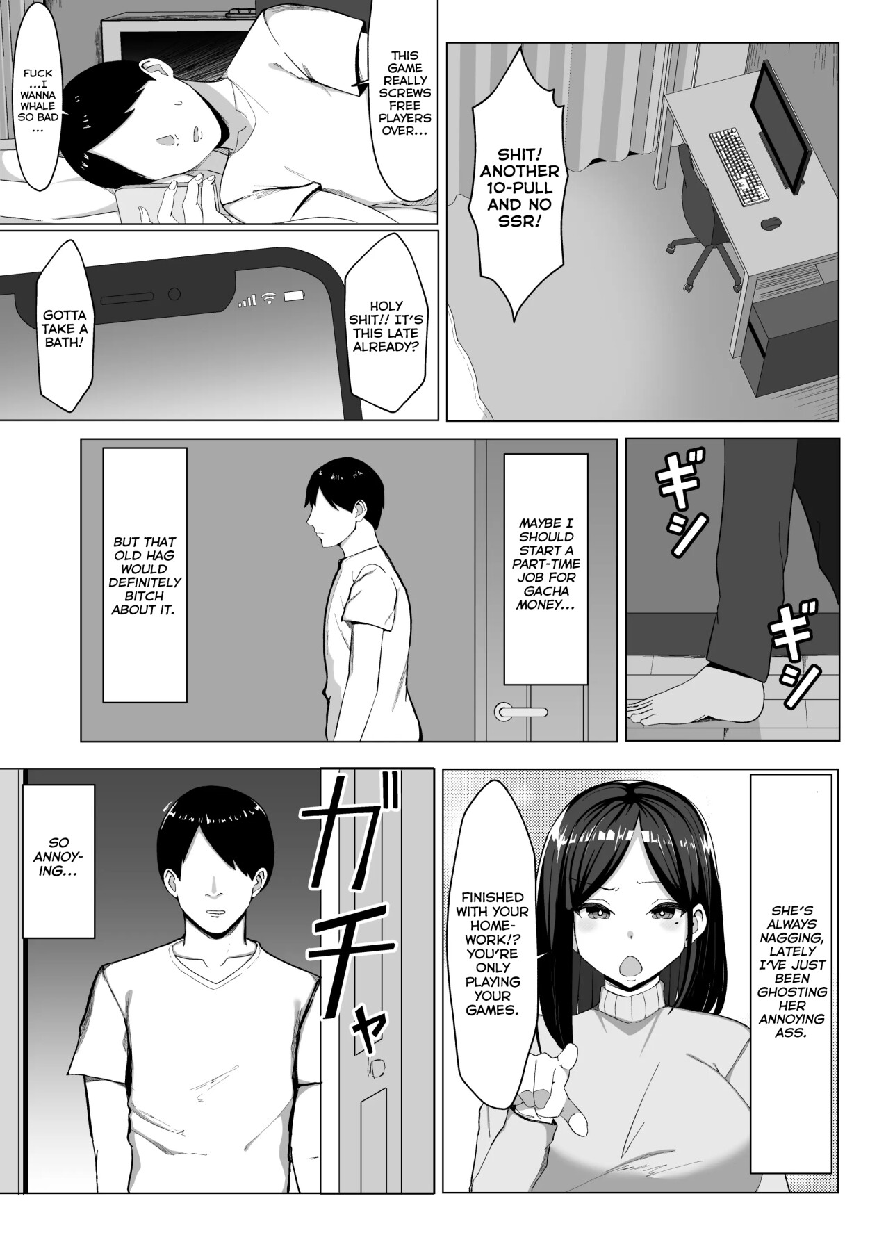 Hentai Manga Comic-A Room I Can't Leave Without Having Incestuous Sex With My Mom: My Nagging Mother and Rebellious Me-Read-4